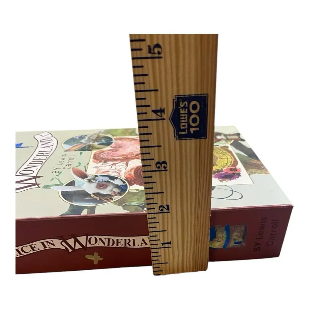 Diversion Book Safe Key Lock Secret Hidden Metal Lock Box Money Alice In Wonderl